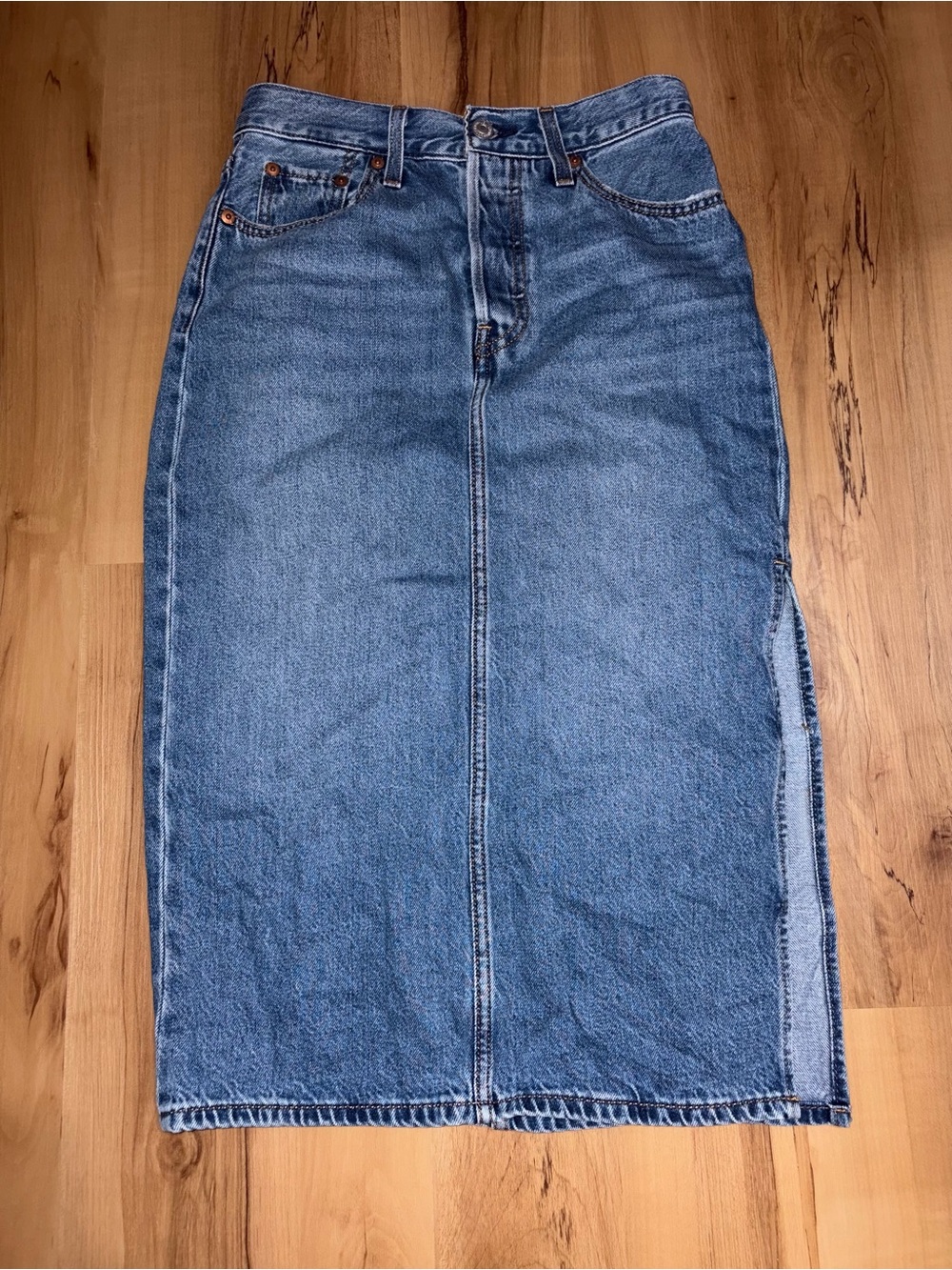 Levi's Side Slit Skirt